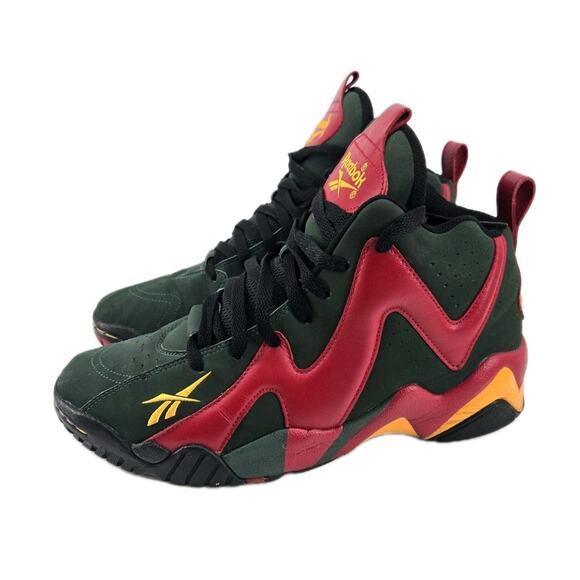 Reebok Other - Reebok Kamikaze 2 Mid Seattle Alternate Basketball Shoes Sneakers Mens Sz 10
